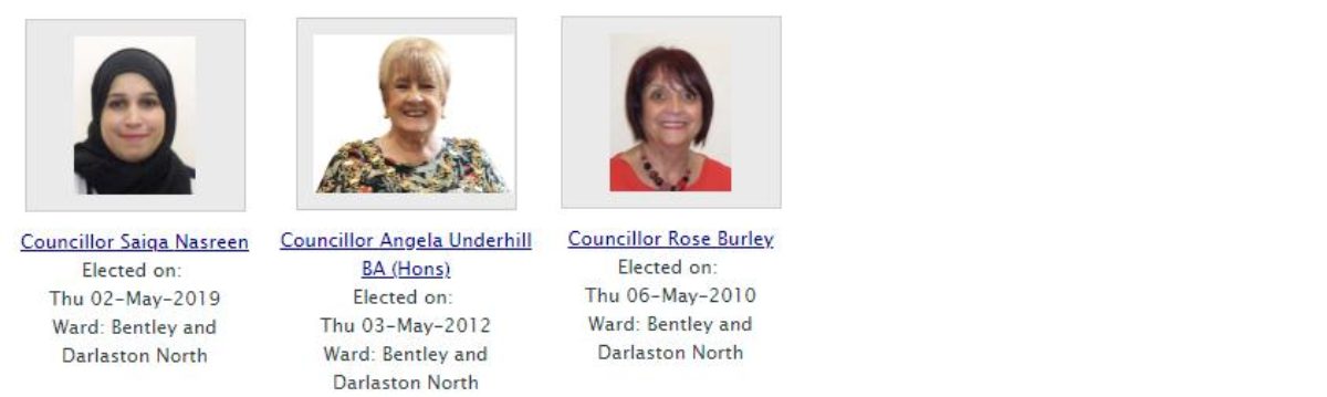 Your Bentley & Darlaston North Councillors