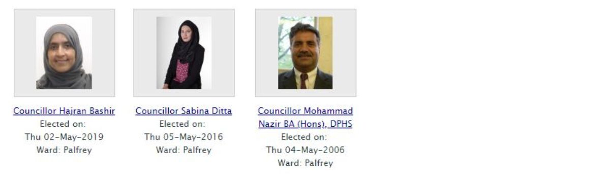 Your Palfrey Councillors